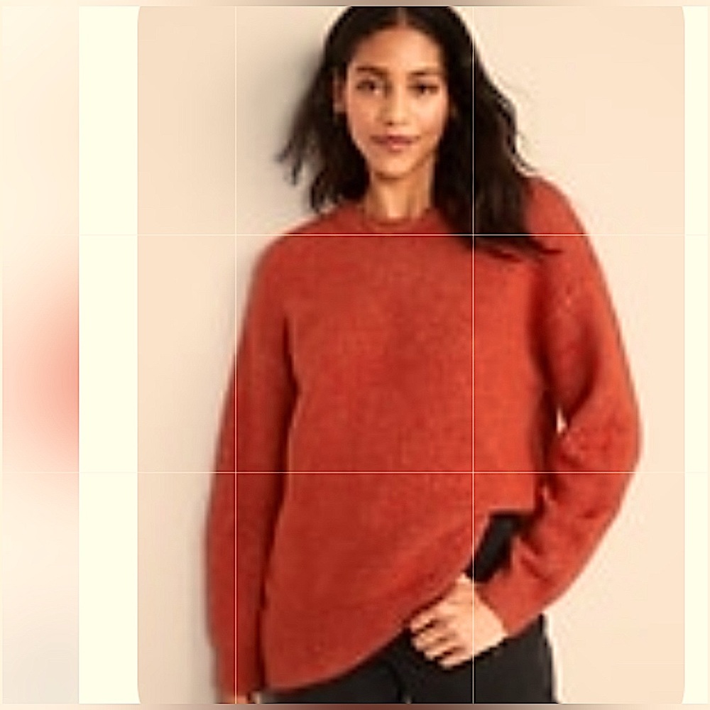 Old Navy Plush-Yarn Cocoon Tunic Sweater 106